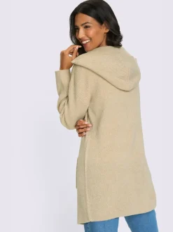 Veste longue en tricot longueur tendance