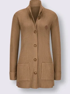 Veste longue en tricot 50% viscose