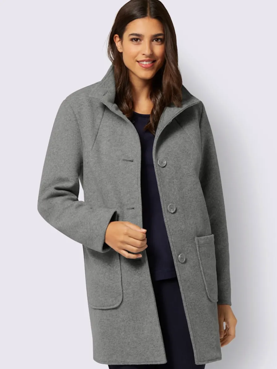 Veste longue toucher doux