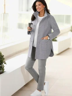 Veste longue toucher doux
