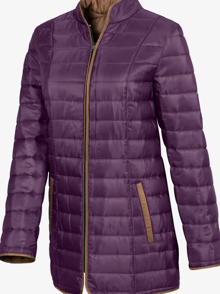 Veste matelassée femme mi saison col montant
