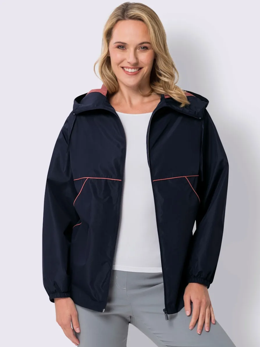 Veste passepoils contrastés tendance