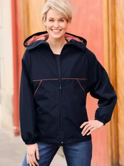 Veste passepoils contrastés tendance