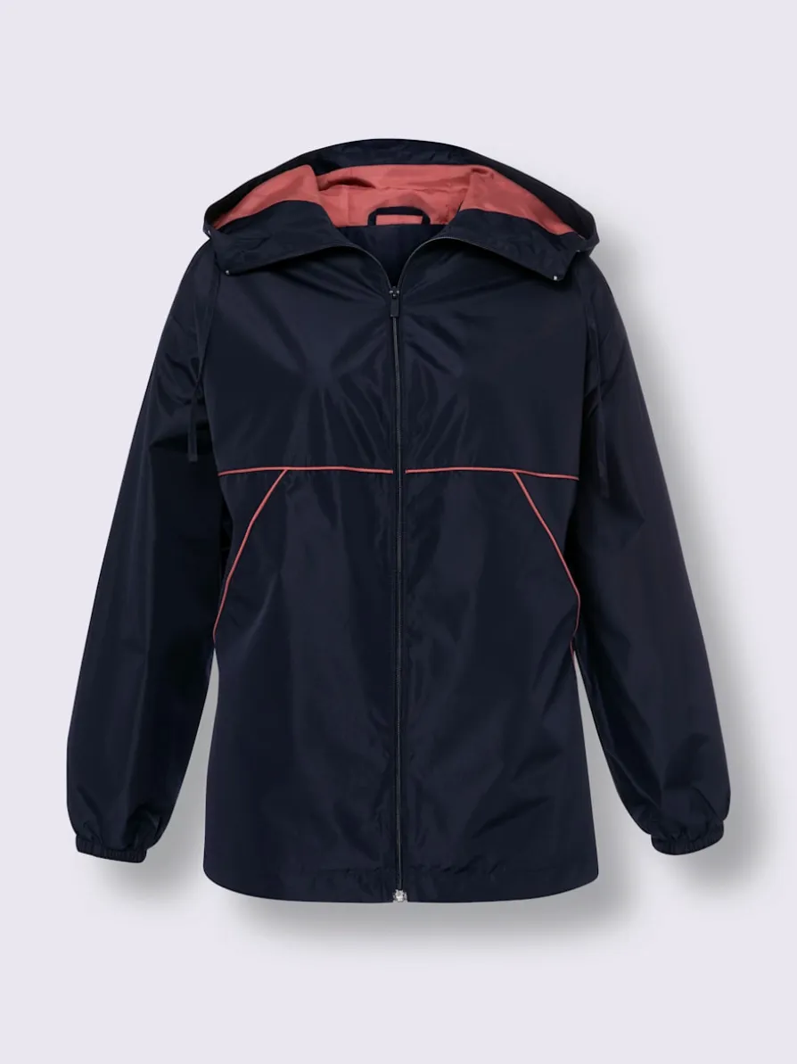 Veste passepoils contrastés tendance