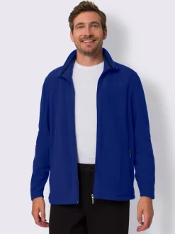 Veste polaire homme unie col montant