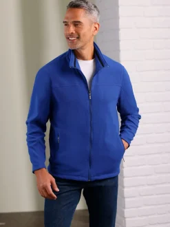 Veste polaire homme unie col montant