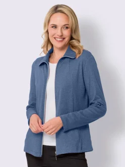 Veste sweat bel aspect chiné